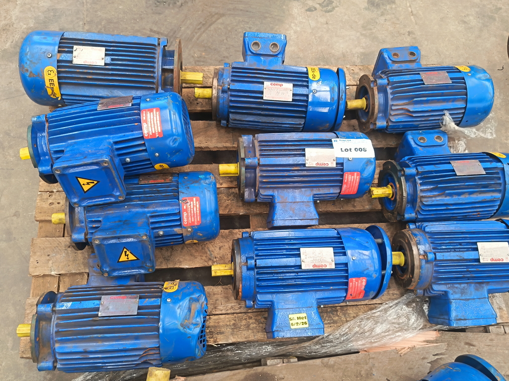 INDUSTRIAL ELECTRICAL MOTORS, GEARBOXES, HYDRAULICS & PLANT EQUIPMENT - PRETORIA NORTH (SAM1794-03-26)